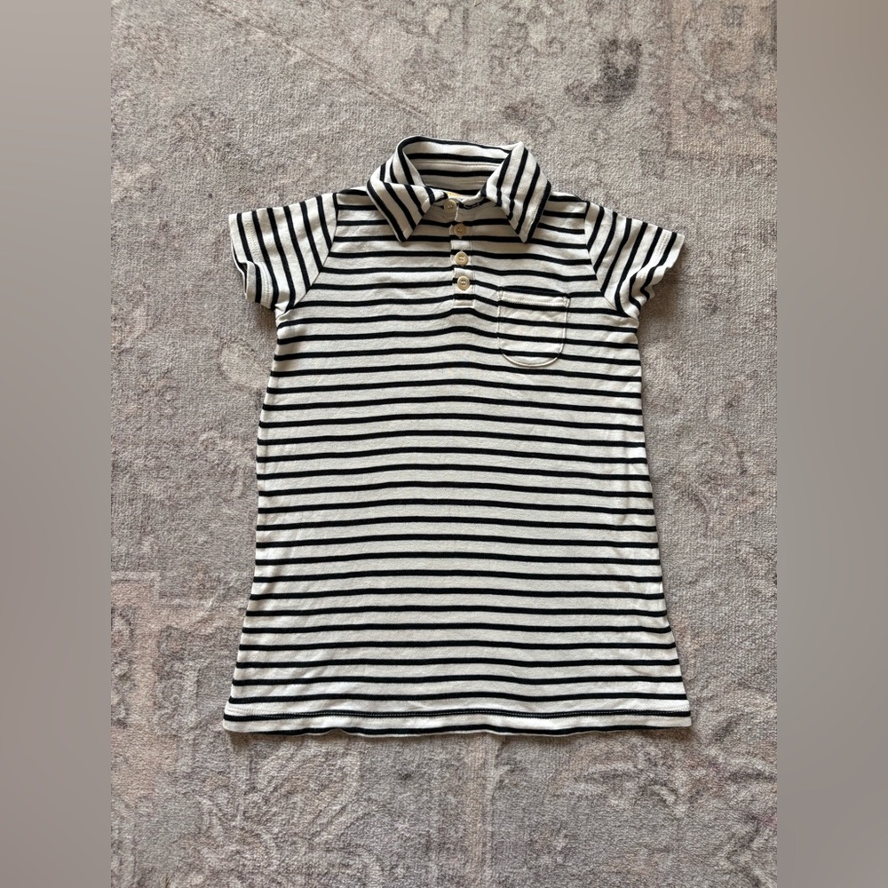 Misha and puff striped Kids Polo dress 3y